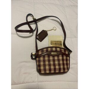 Carryland Women’s Small Purse Crossbody Houndstooth Brown